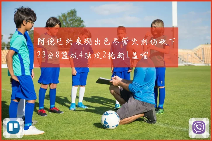 阿德巴约表现出色尽管失利仍砍下23分8篮板4助攻2抢断1盖帽